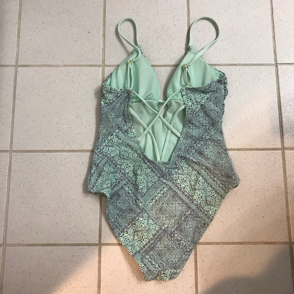 Boho Crisscross Back One Piece - Picture 3 of 5